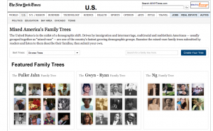 New York Times: Mixed America's Family Trees New York Times: Mixed America's Family Trees
